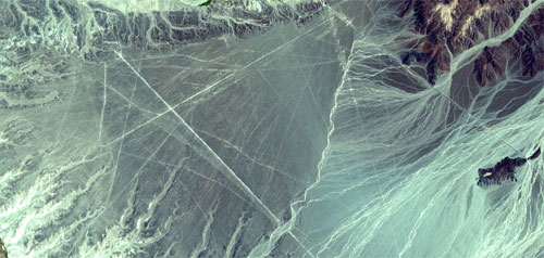 Nazca Lines, Peru. {Source: NASA, Wikipedia}